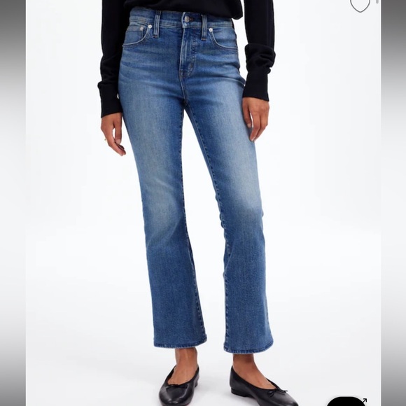 MADEWELL mid-rise kick out jeans NWT - Picture 1 of 5